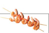 J15. Spiedini di gamberi alla piastra