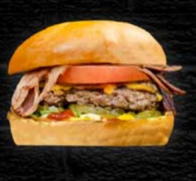 BBQ Beef Burger with Bacon