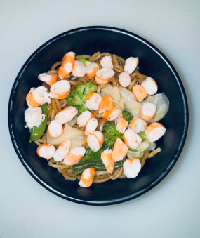Soba crevette légumes