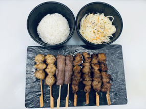 8 brochettes au choix