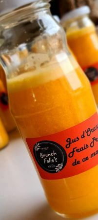 Jus d'Orange Frais Pressé du Matin