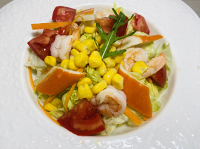 INSALATA CON GAMBERI