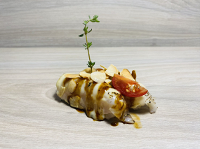 BRANZINO FLAMBE MANDORLE