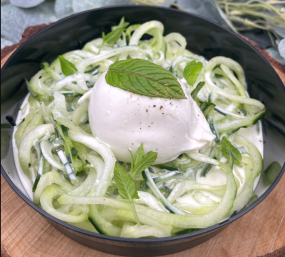 Burrata de concombres