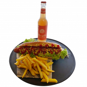 XXL Hotdog Menü mit Getränk