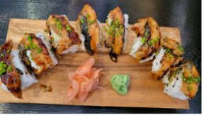 9. Unagi dragon Roll Menü 