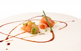 A6 Carpaccio Salmone Affumicata 