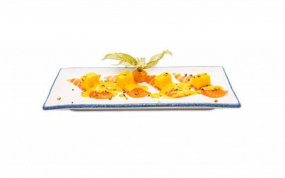A12 Carpaccio salmone con mango