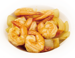 363 GAMBERI CON BAMBU' E FUNGHI*