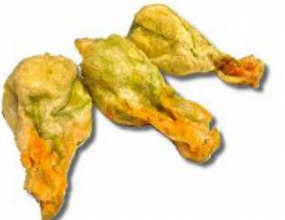 Fiori di zucca, ricotta e provola 