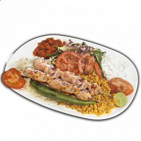 Hähnchenspieß vom Holzkohlegrill