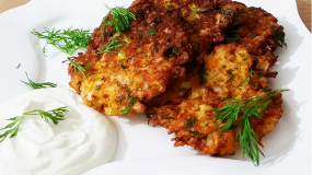 Gemüse Puffer (Mücver) im Dürüm