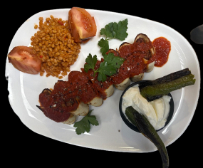 Beyti mit Cheese vom Holzkohlegrill