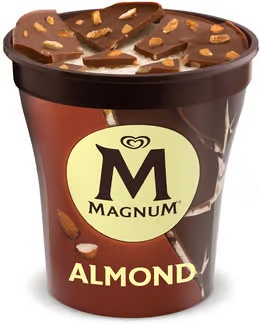 Magnum Almond zmrzlina v kelímku 440 ml