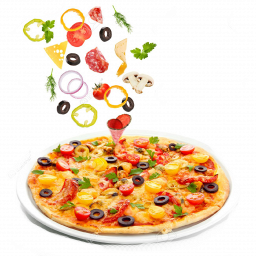 PIZZA 32-35 cm - (možnost výběru TĚSTA  bez lepku a bez laktózy)