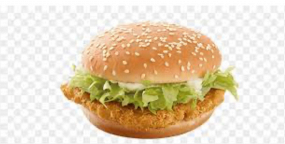 Menu chicken burger grande