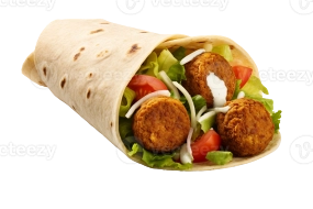 TACOSA CON FALAFEL VEGETARIANO