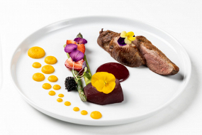 Piept de rata cu para fiarta in vin 