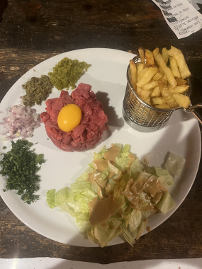 Tartare de bœuf au couteau