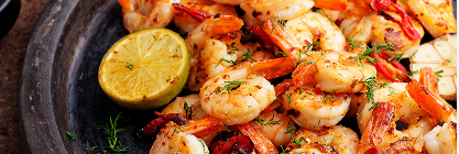Garnelengerichte