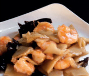 146 Gamberi bambù e funghi