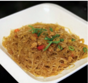 183 Spaghetti di soia piccanti con carne e cipolla    🌶