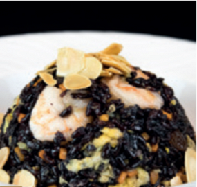 192 Riso venere con gamberi