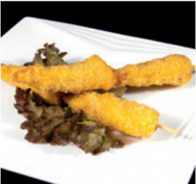 219 Spiedini di gamberi fritti 