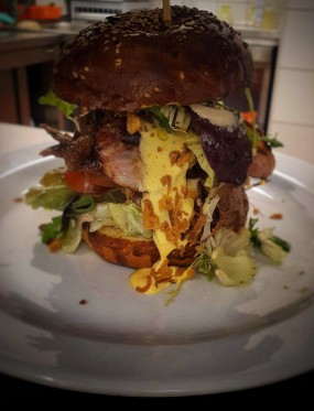 Čedar duck burger