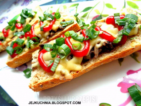 Zapiekanka z pieczarkami i baraniną