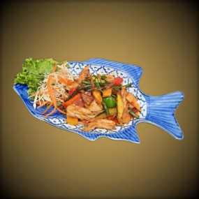 91. Pla Muek Phad Phed (ปลาหมึกผัดเผ็ด)