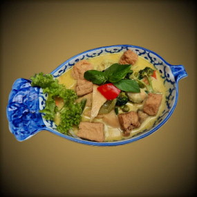 107. Gaeng Khiaw Wan Phak Tofu (แกงเขียวหวานผัก)