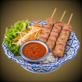 9. Sate Moo (สะเต๊ะหมู)