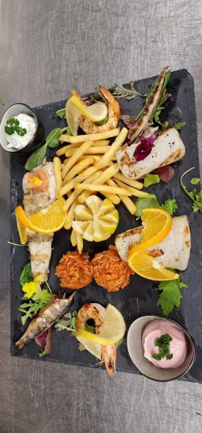 Fischplatte- gegrillt