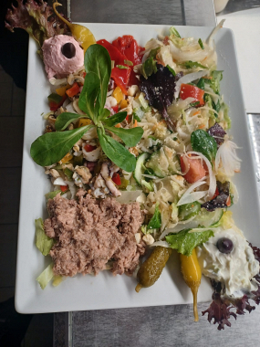 Ouzo Teller für 1 Person