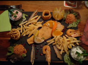 Fischplatte- gebacken