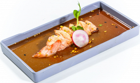 33. CARPACCIO SALMONE FLAMBE 