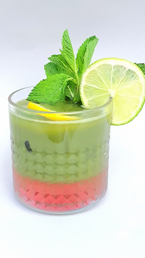 Matcha Bitter Rose Tonic