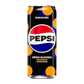 Pepsi Mango Zéro Sucres 