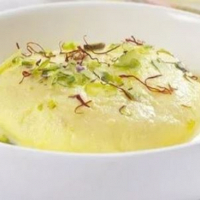 62. Saffron Rasmalai