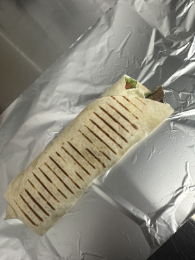 Wrap chaud pressé XL Aubergine chèvre