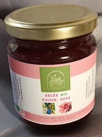 Confiture raisin rose