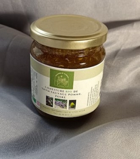Confiture pomme poire thym sauvage