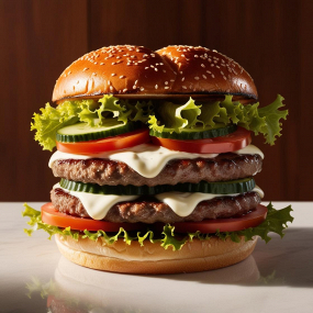 Doppel-Frittstyle-Burger