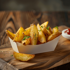 Cartofi wedges / Wedgeskrumpli