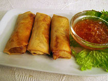 S5  FRÜHLINGSROLLEN  vegan (eigene Herstellung)   