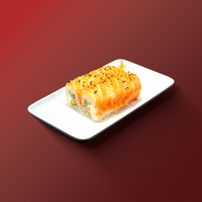 MPK3. MAKI PINK CREVETTE TEMPURA CONCOMBRE FROMAGE