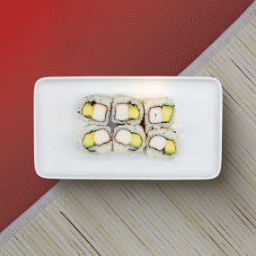 MAC8. MAKI CALIFORNIA SURIMI AVOCAT SALADE BATAVIA