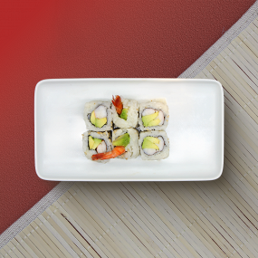 MAC9. MAKI CALIFORNIA CREVETTE AVOCAT