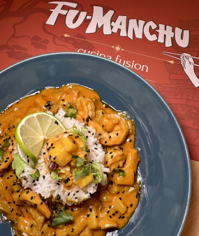 E4. Curry al mango con i gamberi 